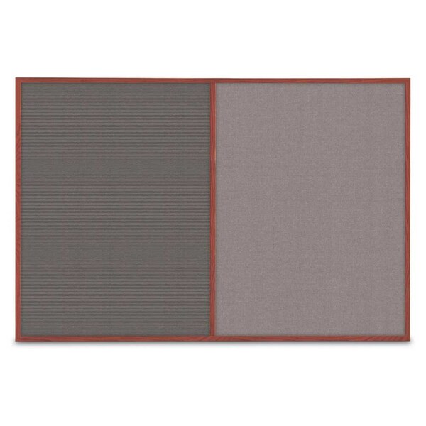 Slim Style Indoor Enclosed Corkboard, 42